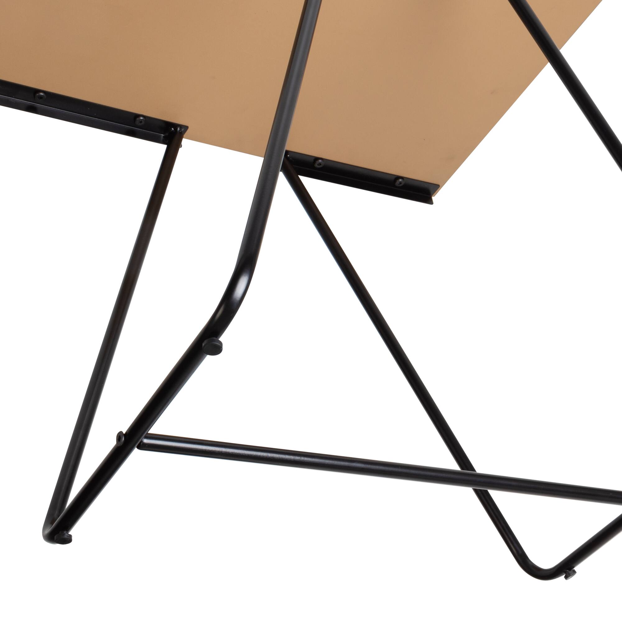 Honey Can Do Black Square Side Table